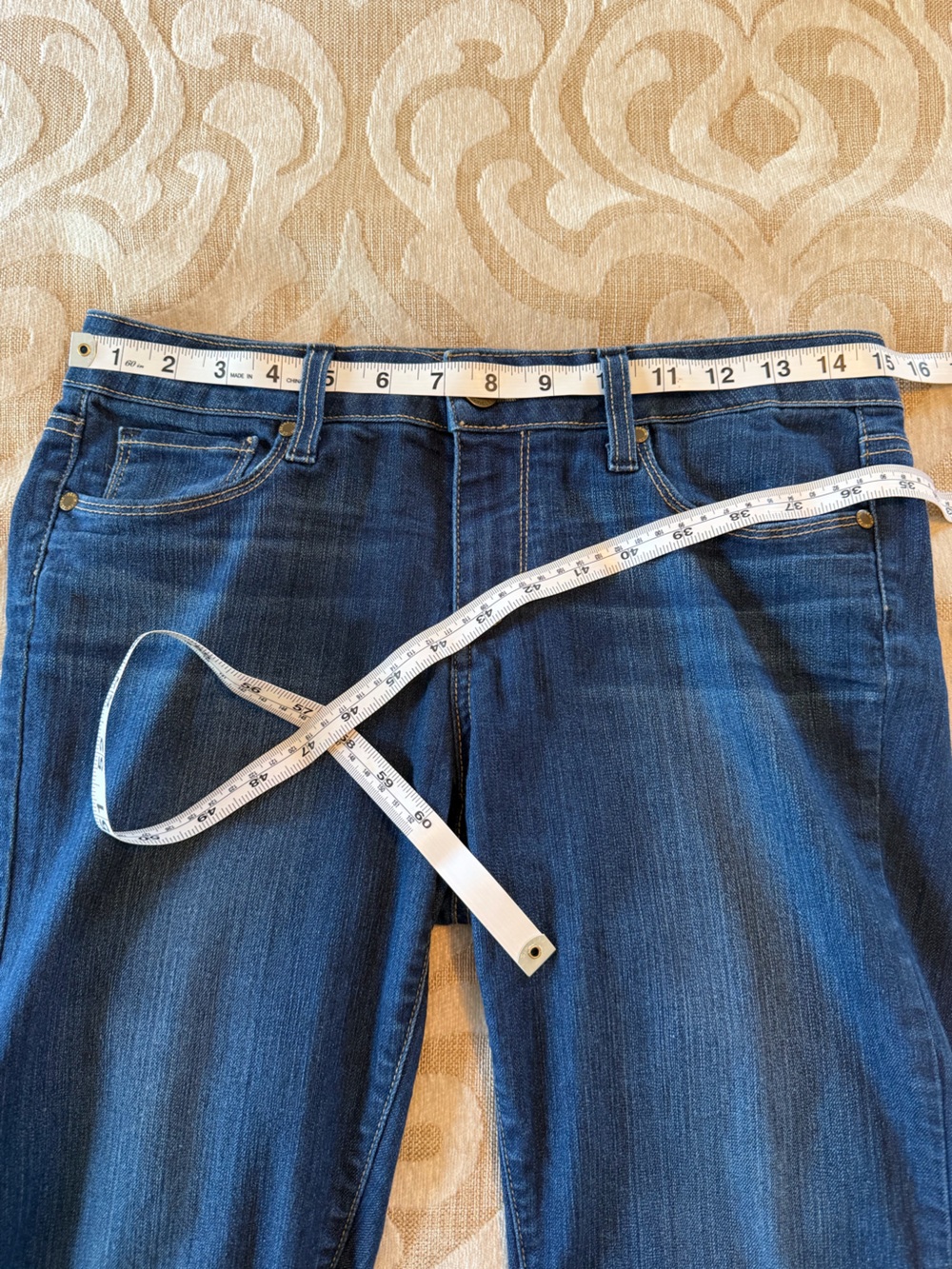 PAIGE Skyline Ankle Peg Jeans 29 Medium Wash Stretch Denim - Picture 7 of 14